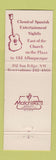 Matchbook Cover - Oretega's La Hacienda Albuquerque NM