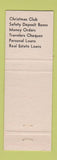 Matchbook Cover - Salt Creek Valley Bank Laurelville OH