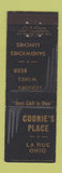 Matchbook Cover - Coonie's Place La Rue OH