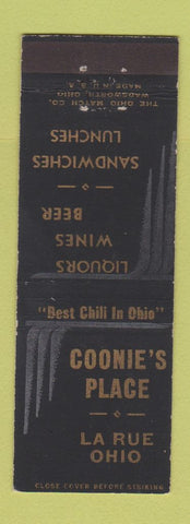 Matchbook Cover - Coonie's Place La Rue OH
