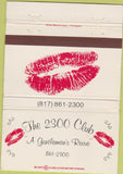 Matchbook Cover - 2300 Club Strip Club Arlington TX 40 Strike