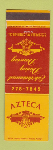 Matchbook Cover - Aztec Restaurant San Diego CA