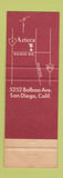 Matchbook Cover - Aztec Restaurant San Diego CA
