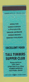 Matchbook Cover - Tall Timbers Supper Club Dayton OH