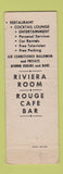 Matchbook Cover - Hotel Belden Canton OH