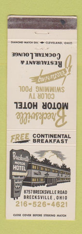 Matchbook Cover - Brecksville Motor Hotel OH