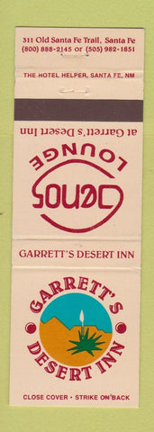 Matchbook Cover - Garrett's Desert Inn Santa Fe NM