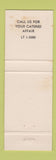 Matchbook Cover - Mayan Room New York City