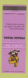 Matchbook Cover - Posada Triana Hotel Sonora Mexico