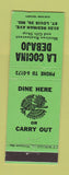 Matchbook Cover - La Cocina Debajo Mexican Restaurant St Louis MO
