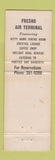 Matchbook Cover - Air Terminal Services Food Fresno CA Airport