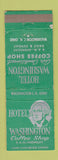 Matchbook Cover - Hotel Washington Court House OH WEAR