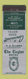 Matchbook Cover - Taylor Hotel Akron OH