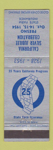 Matchbook Cover - California Silver Jubilee Fresno CA 1954