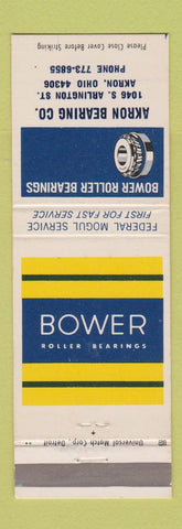 Matchbook Cover - Akron Bearings Bower Roller Bearings Akron OH