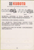 Matchbook Cover - Kubota Tractors Alburtis PA WEAR 40 Strike