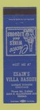 Matchbook Cover - Esain's Villa Basque Fresno CA