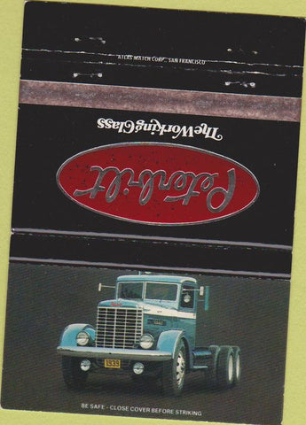 Matchbook Cover - Peterbuilt Semi Trucks 40 Strike