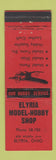 Matchbook Cover - Elyria Model Hobby Shop planes Elyria OH MERCHANTS RED
