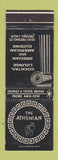 Matchbook Cover - The Athenian Fresno CA Greek