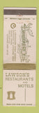Matchbook Cover - Lawson's Motel Restaurant Cleveland OH WEAR