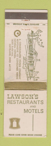 Matchbook Cover - Lawson's Motel Restaurant Cleveland OH WEAR