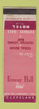 Matchbook Cover - Fenway Hall Hotel Cleveland OH WEAR