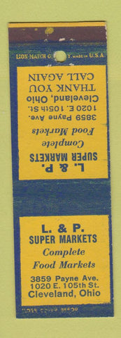 Matchbook Cover - L&P Super Market Grocery Cleveland OH