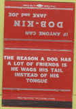 Matchbook Cover - Dob Kin Jake and Joe BAR? NO TOWN 40 Strike