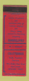 Matchbook Cover - Chatterbox Fountain Newark OH WEAR