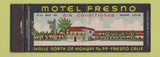 Matchbook Cover - Motel Fresno CA Full Length