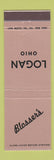 Matchbook Cover - Blosser's Logan OH