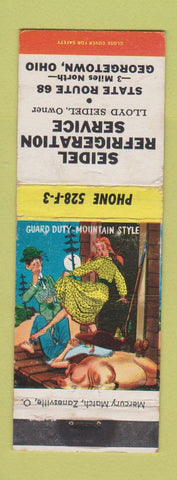 Matchbook Cover - Seidel Refrigeration Georgetown OH hillbilly
