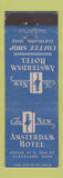 Matchbook Cover - New Amsterdam Hotel Cleveland OH