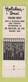 Matchbook Cover - Holiday Inn Toledo OH