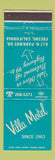 Matchbook Cover - Villa Motel Fresno CA