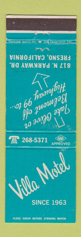 Matchbook Cover - Villa Motel Fresno CA