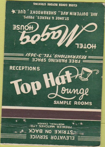 Matchbook Cover - Magog House Sherbrook QC WORN 40 Strike