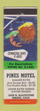 Matchbook Cover - Pines Motel Fresno CA