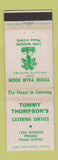 Matchbook Cover - Tommy Thompson's Catering Fresno CA WEAR