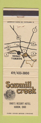 Matchbook Cover - Sawmill Creek Huron OH