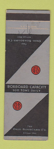 Matchbook Cover - Ohio Boxboard Company Rittman OH SAMPLE