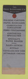 Matchbook Cover - Ohio Boxboard Company Rittman OH SAMPLE
