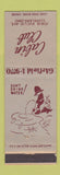 Matchbook Cover - Cabin Club Cleveland OH