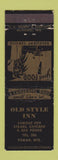 Matchbook Cover - Old Style Inn Tomah WE low phone # WEAR