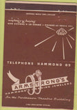 Matchbook Cover - Armstrong Jewelry Hammond IN? 40 Strike