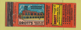 Matchbook Cover - Drott Tractors Milwaukee WI Allis Chalmers WEAR