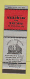 Matchbook Cover - McQueen Insurance Racine WI