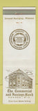 Matchbook Cover - Commercial Savings Bank Monroe WI