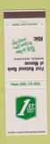 Matchbook Cover - First National Bank Monroe WI